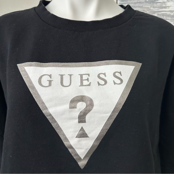 Guess Women’s Logo Cropped Sweatshirt Size XL - Picture 3 of 14
